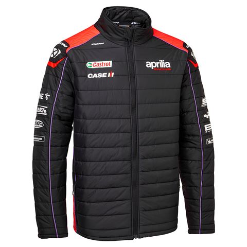 Aprilia Moto GP 2023 Puffer Jacket search result image.