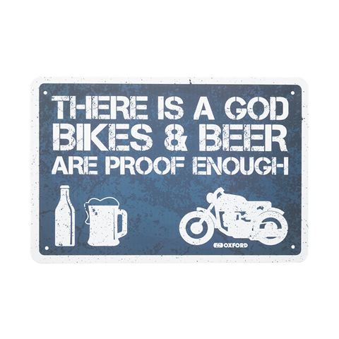 Oxford Garage Metal Sign : There is a God search result image.