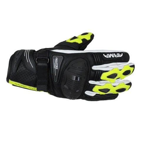 ARMR Shiro S880 Gloves - Black & Yellow search result image.