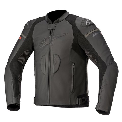 Alpinestars GP Plus R V3 Rideknit Leather Jacket Black Black search result image.