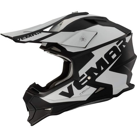 Vemar Taku Blade Helmet - Black / White search result image.
