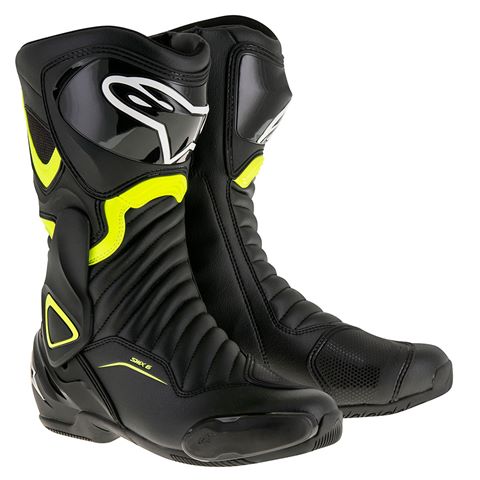 Alpinestars SMX 6 v2 Boot Black & Yellow Fluo search result image.