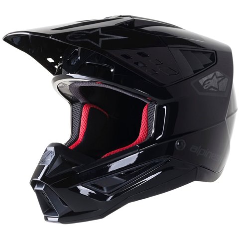 Alpinestars S-M5 Scout Helmet Ece Black Silver Glossy search result image.