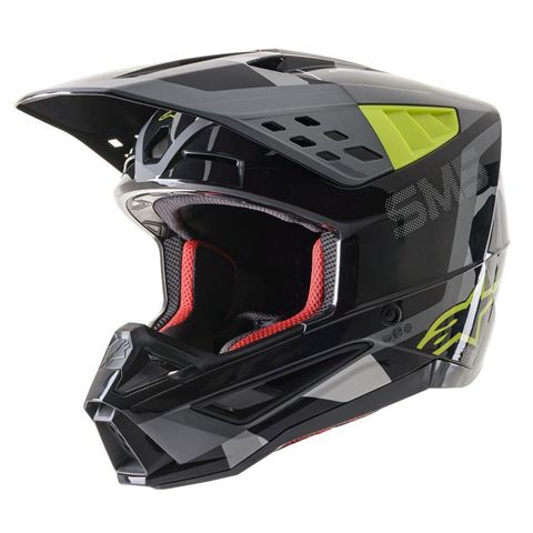 Alpinestars S-M5 Rover Helmet Ece Black Anth Camo Glossy search result image.