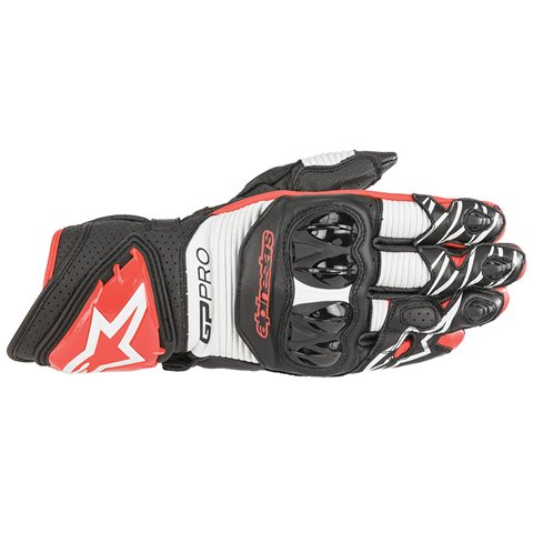 Alpinestars Gp Pro R3 Gloves Black White & Bright Red search result image.