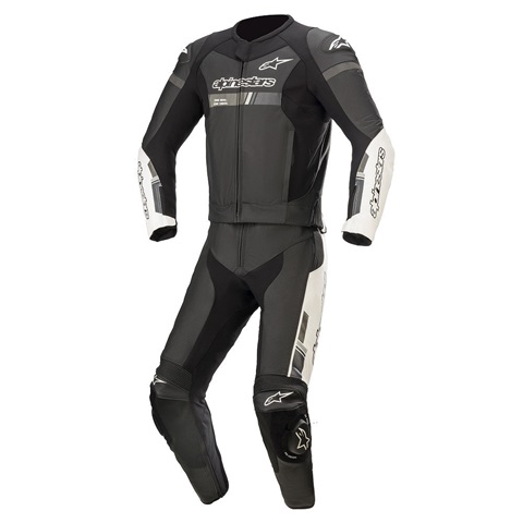 Alpinestars Gp Force Chaser Leather Suit 2 Pc Black White search result image.