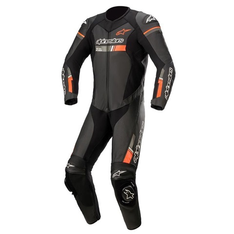 Alpinestars Gp Force Chaser Leather Suit 1 Pc Black Red Fluo search result image.