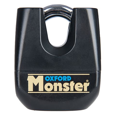 Oxford Monster 11mm Padlock Black - unpackaged BOM search result image.