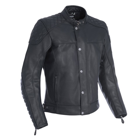 Oxford Hampton Leather Jacket Black search result image.