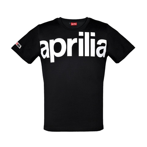 Genuine Aprilia Wide Print T-Shirt - Black search result image.