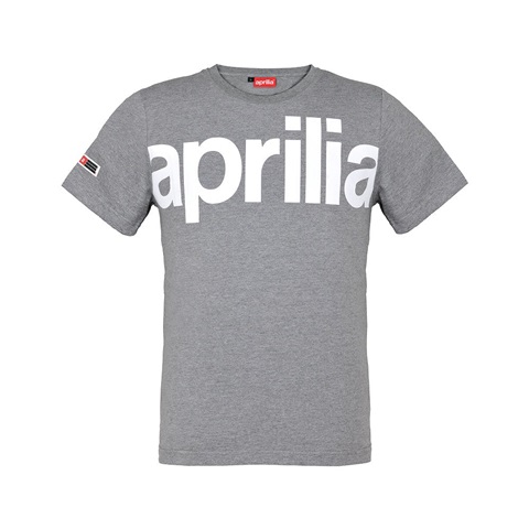 Genuine Aprilia Wide Print T-Shirt - Grey search result image.